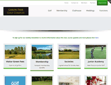 Tablet Screenshot of garonparkgolf.co.uk